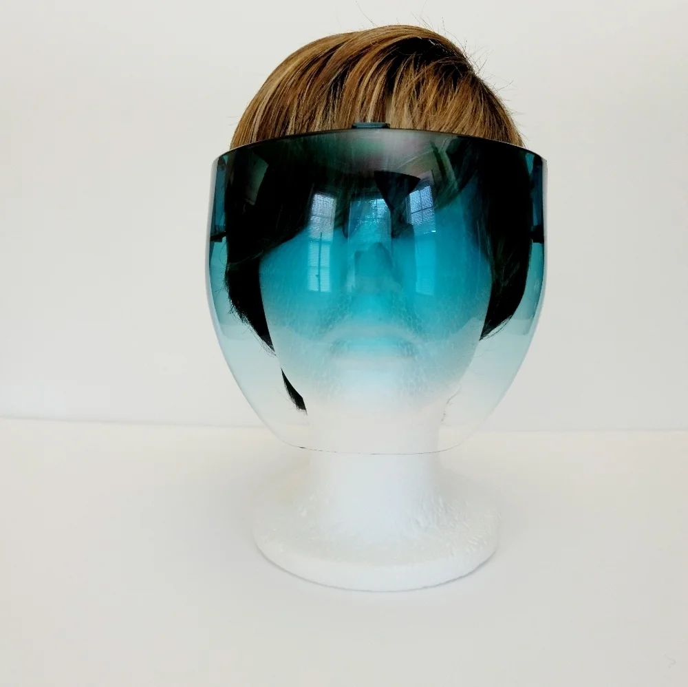Face mask/shield tinted Blue‎ Ombre